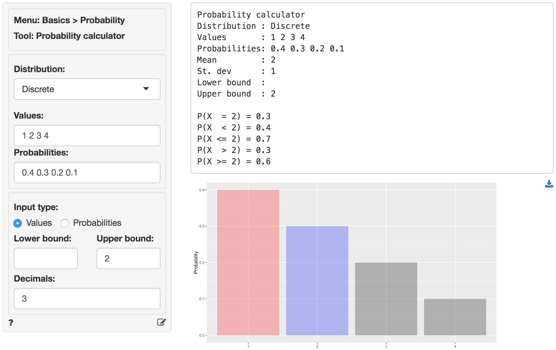 Basics Probability Probability Calculator